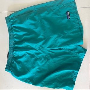 Patagonia flat swimming trunks baggies teal shorts